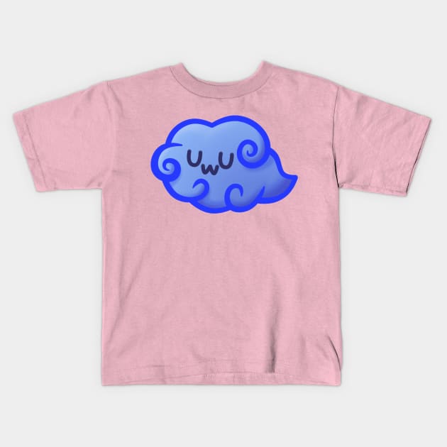 UwU Cloud Kids T-Shirt by VanumChan